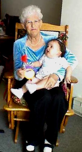 Leiacha with Great Grammy Newvie